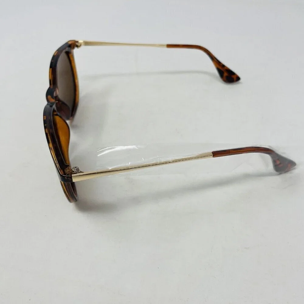 Xuhal Unisex Round Sunglasses for Women & Men Retro 80s Frame in Brown Tortoise‎